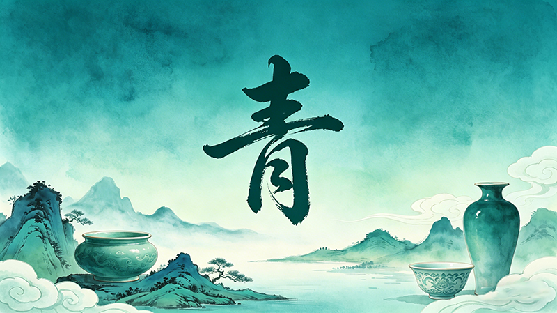 中国传统色天青色