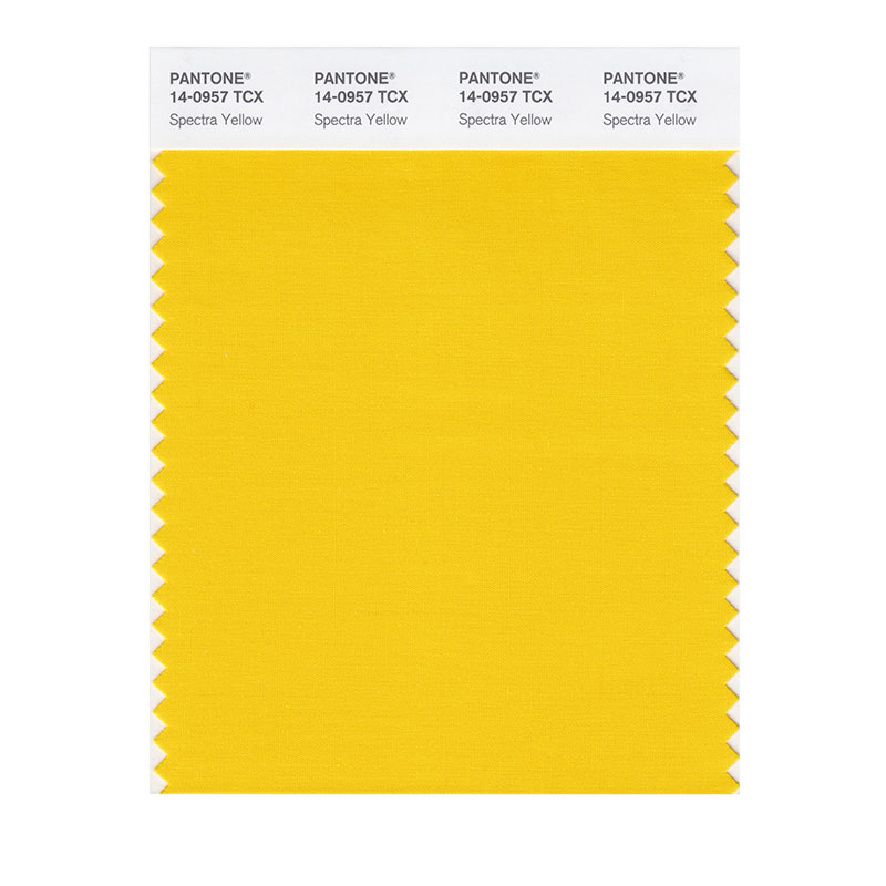 PANTONE 14-0957TCX Spectra Yellow - 千通彩色库