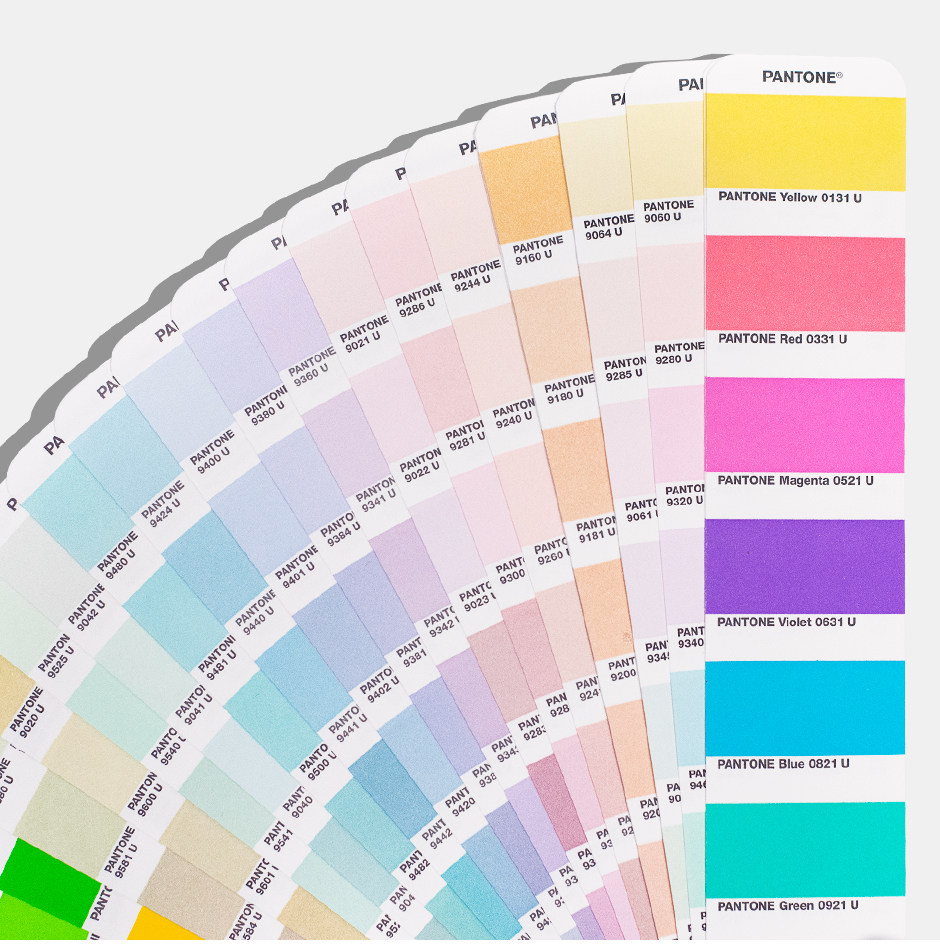 pantone彩通潘通色卡粉彩色霓虹色9开头色号