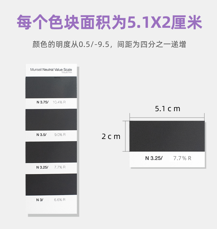 M50135_Munsell Neutral Value Scale, Matte Finish